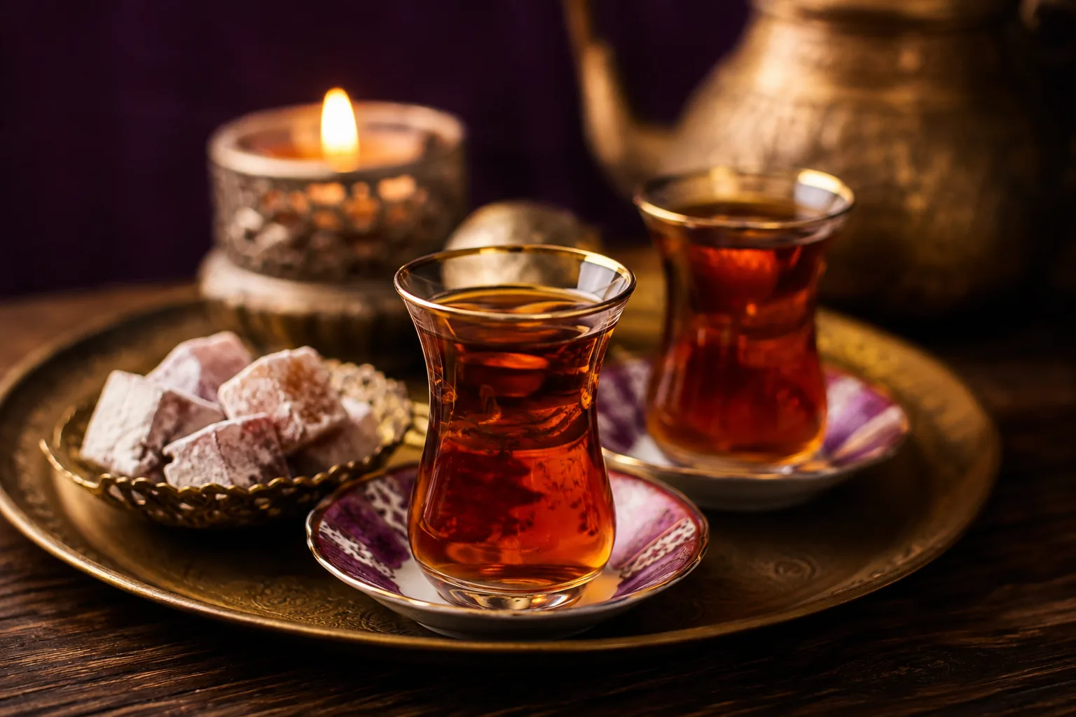 Karşılama çayı servisi — Lila Spa, İkitelli misafirlerine hizmet veren salon